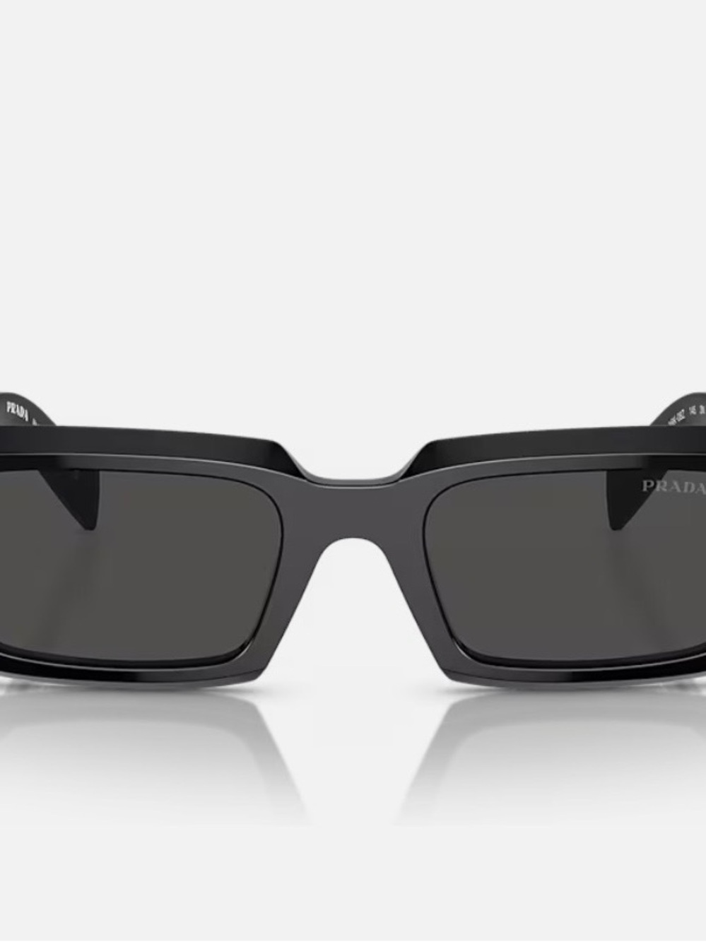 Prada Black Rectangular Sunglasses - Picture 5 of 9